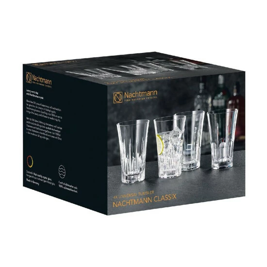 Rabatt 👍 Nachtmann Universalbecher Classix 344ml, Klar (4er Pack) 😀 3 Rabatt 👍 Nachtmann Universalbecher Classix 344ml, Klar (4er Pack) 😀