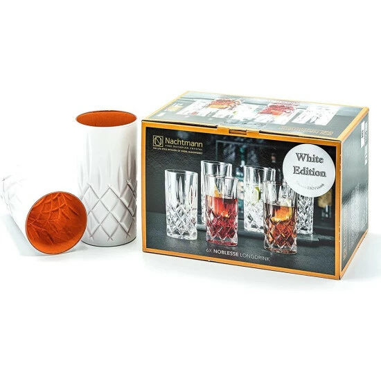 Blitzangebot 🌟 Nachtmann Noblesse 6er-Set White Edition Longdrinkgläser 375 Ml I Spülmaschinenfest I Trinkglas Coloured By EKM (weiß/kupfer) + 6er-Set EKM Living Glastrinkhalme ❤️ 4 Blitzangebot 🌟 Nachtmann Noblesse 6er-Set White Edition Longdrinkgläser 375 Ml I Spülmaschinenfest I Trinkglas Coloured By EKM (weiß/kupfer) + 6er-Set EKM Living Glastrinkhalme ❤️ – Bild 2