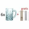 Bester Verkauf ⭐ Nachtmann Noblesse Mini Krügerl Set/6 0098855-0 X 3 + Gratis 4er Set EKM Living Trinkhalme ⌛