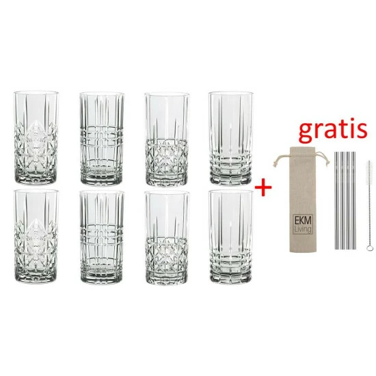 Am billigsten ⭐ Nachtmann Longdrink Set/8-teilig Highland 0097784-0 X 2 + 4er Set EKM Living Edelstahl Trinkhalme ⭐ 3 Am billigsten ⭐ Nachtmann Longdrink Set/8-teilig Highland 0097784-0 X 2 + 4er Set EKM Living Edelstahl Trinkhalme ⭐