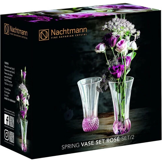 Bester Verkauf 🛒 Nachtmann Tischvasen SET/2 7592/2tlg Spring Rose UK/6 103593 ✔️ 4 Bester Verkauf 🛒 Nachtmann Tischvasen SET/2 7592/2tlg Spring Rose UK/6 103593 ✔️ – Bild 2