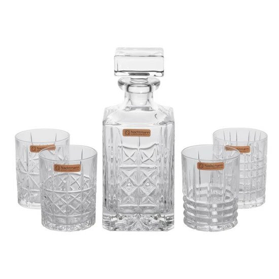 Auslauf ❤️ Nachtmann 0098196-0 Whisky-Set 'Highland', Karaffe Mit 4 Gläsern, Kristallglas, Klar, 5-teilig (1 Set) ⭐ 6 Auslauf ❤️ Nachtmann 0098196-0 Whisky-Set 'Highland', Karaffe Mit 4 Gläsern, Kristallglas, Klar, 5-teilig (1 Set) ⭐ – Bild 4