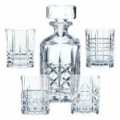 Auslauf ❤️ Nachtmann 0098196-0 Whisky-Set 'Highland', Karaffe Mit 4 Gläsern, Kristallglas, Klar, 5-teilig (1 Set) ⭐ 29 Auslauf ❤️ Nachtmann 0098196-0 Whisky-Set 'Highland', Karaffe Mit 4 Gläsern, Kristallglas, Klar, 5-teilig (1 Set) ⭐ -Angebote Nachtmann Store unnamed file 473