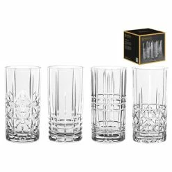 Rabatt 😀 Nachtmann 0097784-0 Longdrinkbecher 'Highland' Kristallglas, 375 Ml, H: 15,1 Cm, ø 7,7 Cm, Transparent, 4-teilig (1 Set) 😉