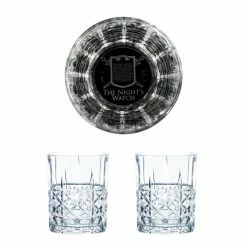 Blitzangebot 🔔 NACHTMANN Game Of Thrones Whiskygläser Set Nights ⌚ Watch, Nachtwache, Graviertes Whiskyglas, GoT, 2 Stück, Kristallglas, 345 Ml 👍