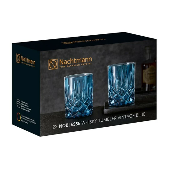 Großhandel 😍 Nachtmann Whiskybecher Noblesse Vintage Blue 295ml 2er Set 🤩 6 Großhandel 😍 Nachtmann Whiskybecher Noblesse Vintage Blue 295ml 2er Set 🤩 – Bild 4